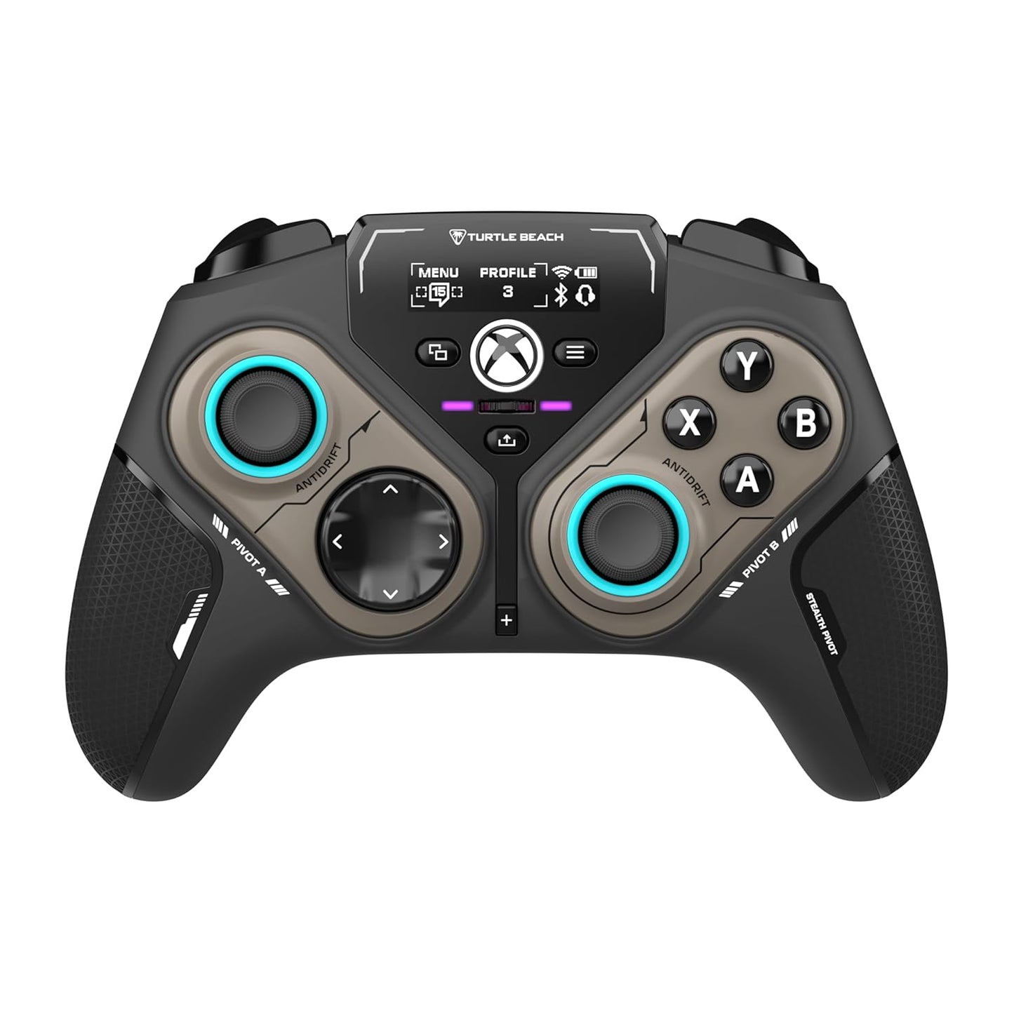 Stealth Pivot Wireless Smart Game Controller Officially Licensed for Windows PC – Rotating Modules, Display Dashboard, Hall-Effect Sticks, Remappable Buttons, Bluetooth, 20-Hour Battery