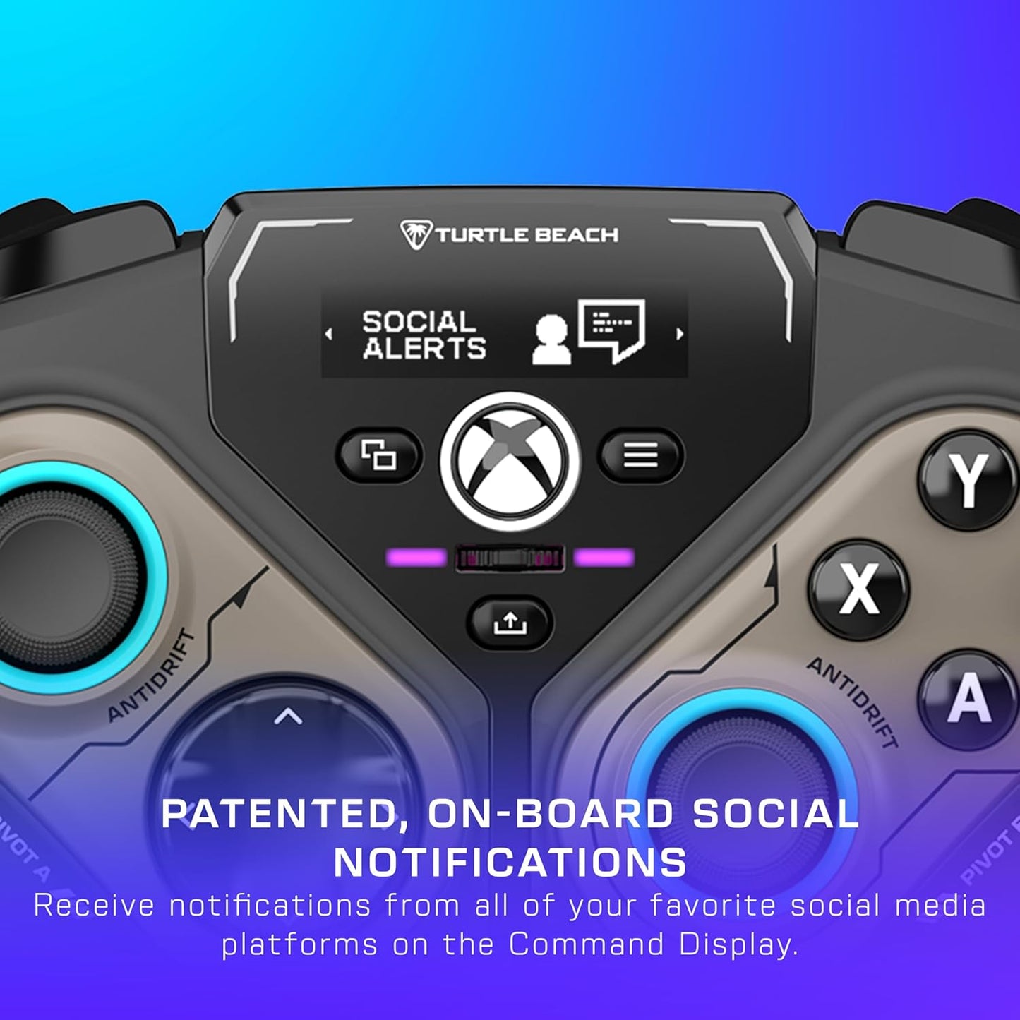 Stealth Pivot Wireless Smart Game Controller Officially Licensed for Windows PC – Rotating Modules, Display Dashboard, Hall-Effect Sticks, Remappable Buttons, Bluetooth, 20-Hour Battery
